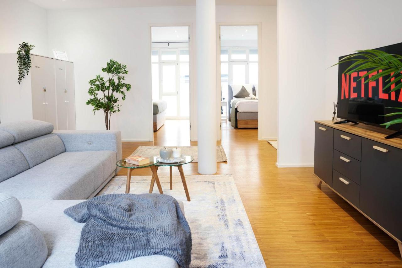 Design City Apartment, Modern, Ebenerdig, Top Lage Weinheim Buitenkant foto